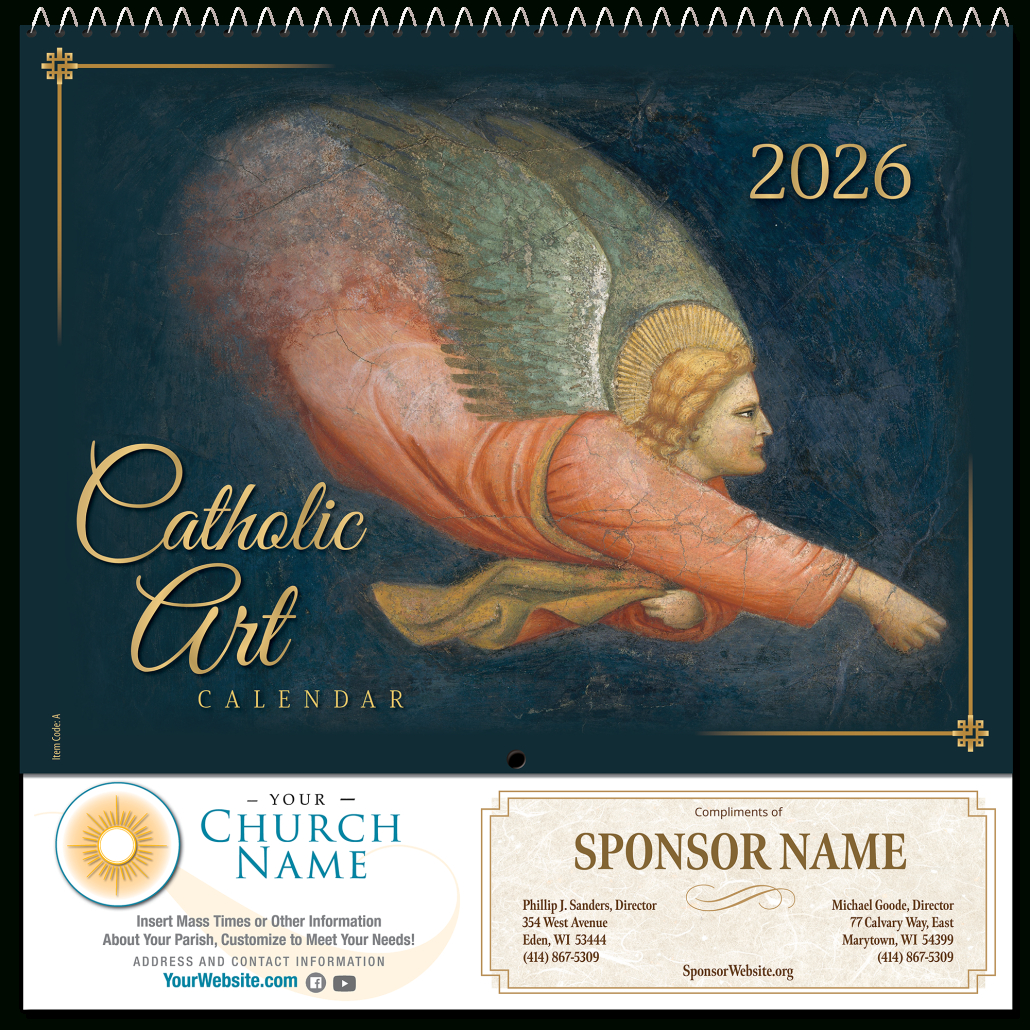 2026 Calendars | Blue Mound Graphics within Catholic Wall Calendar 2026