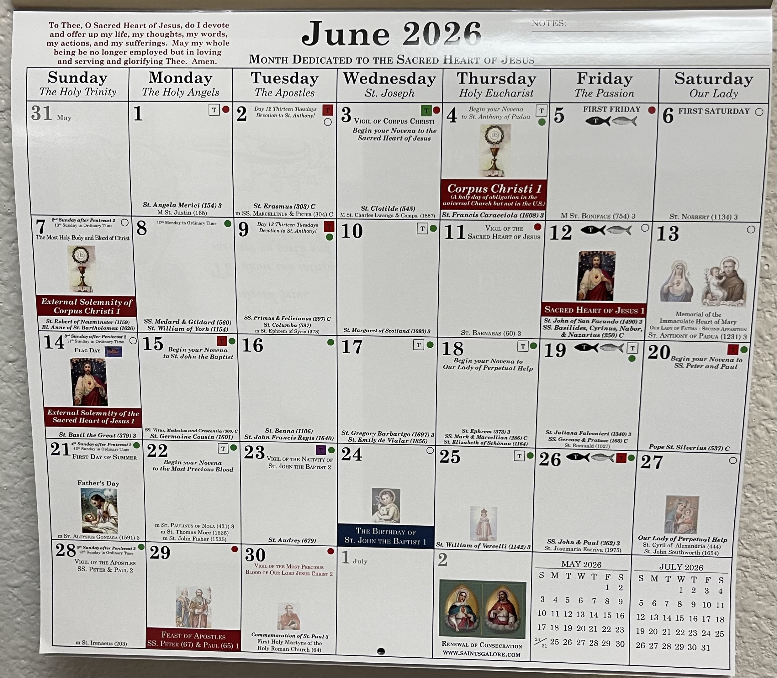 2026 Catholic Calendar | Stella Maris Bookstore inside Roman Catholic Calendar 2026