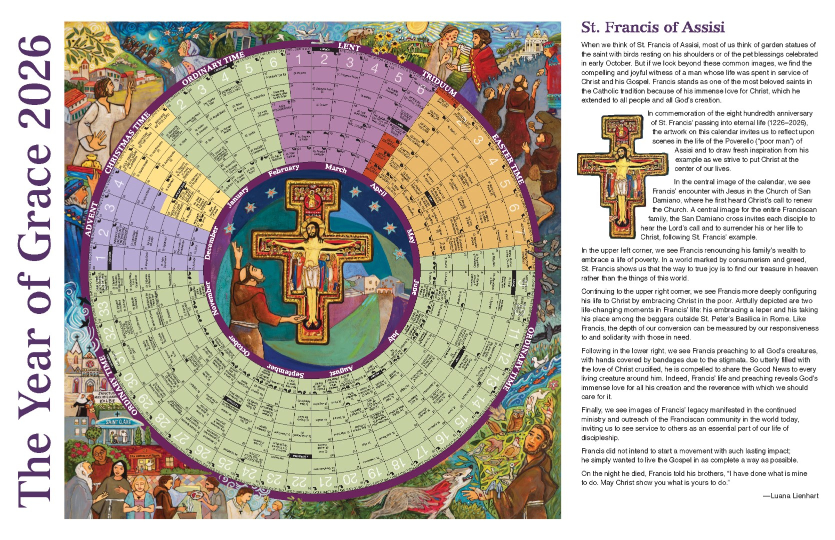 2026 Catholic Liturgical Calendar: Small Paper Pack Of 25 | T. H. inside Year Of Grace Liturgical Calendar 2026