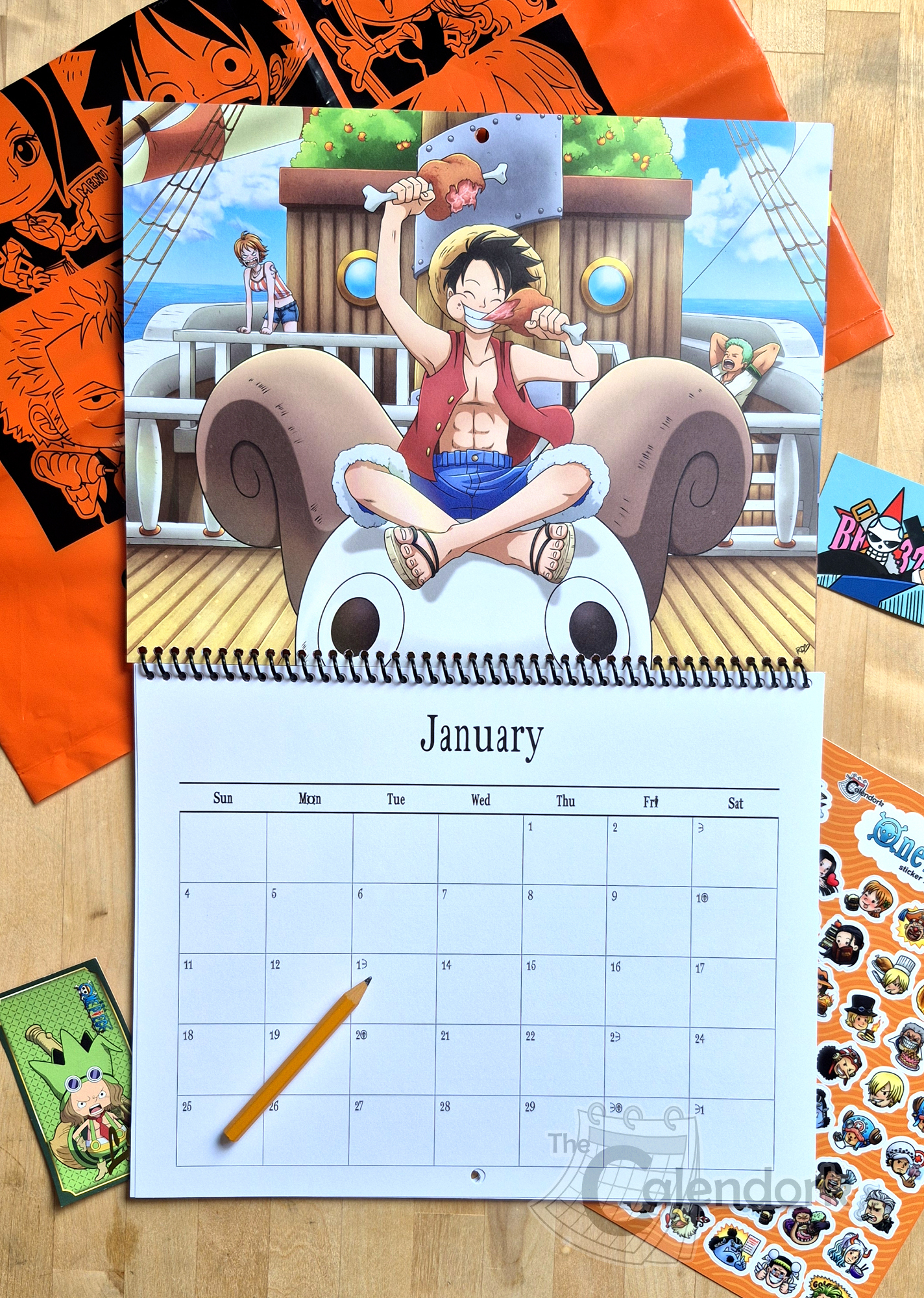 2026 One Piece Wall Calendar pertaining to Anime Calendar 2026 USA