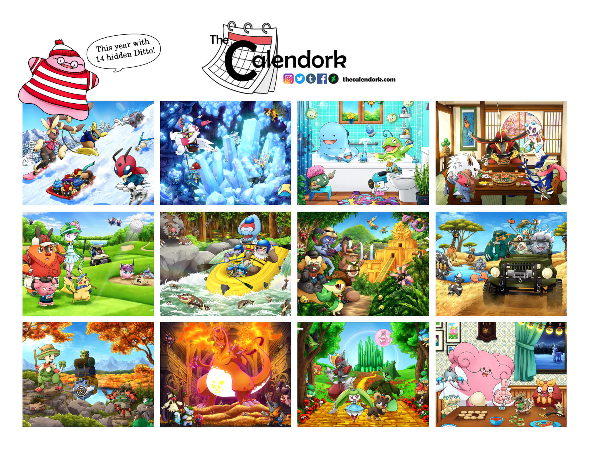 2026 Pokemon Wall Calendar throughout 2026 Pokemon Wall Calendar