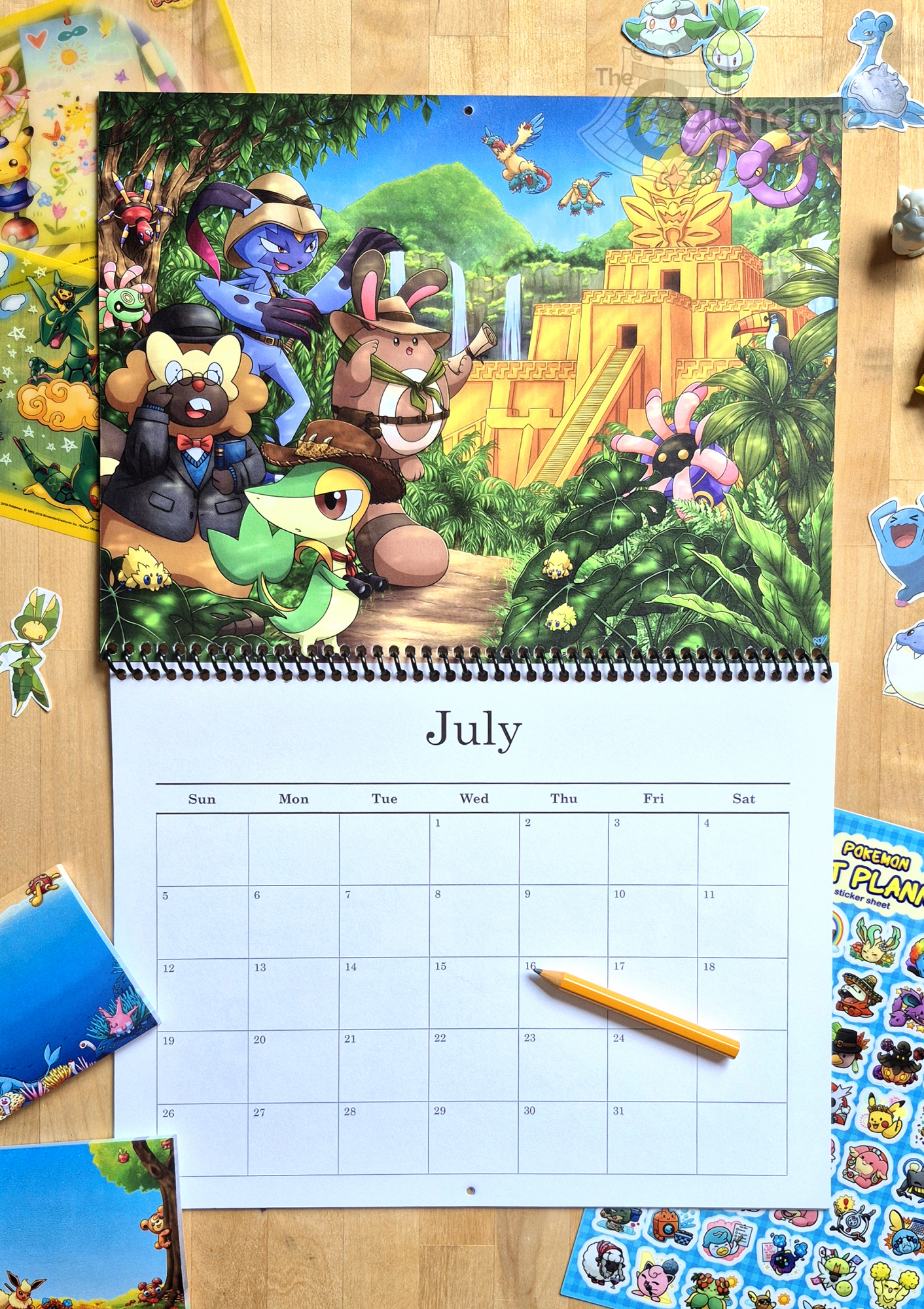 2026 Pokemon Wall Calendar with Pokemon Calendar 2026 Printable