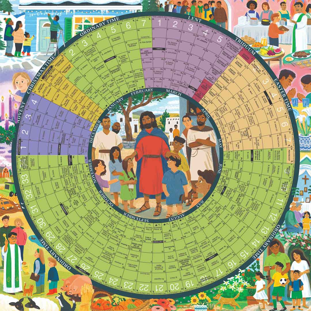 2026 Year Of Grace Liturgical Calendar - Paper Poster inside Catholic Liturgical Calendar 2026 William Bouguereau