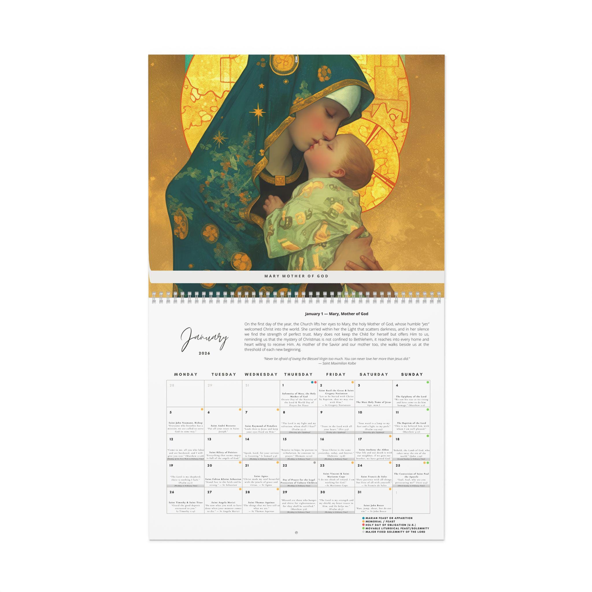 Catholic Liturgical Calendar 2026 - Saints, Solemnities &amp;amp; Marian within Catholic Calendar 2026 Philippines