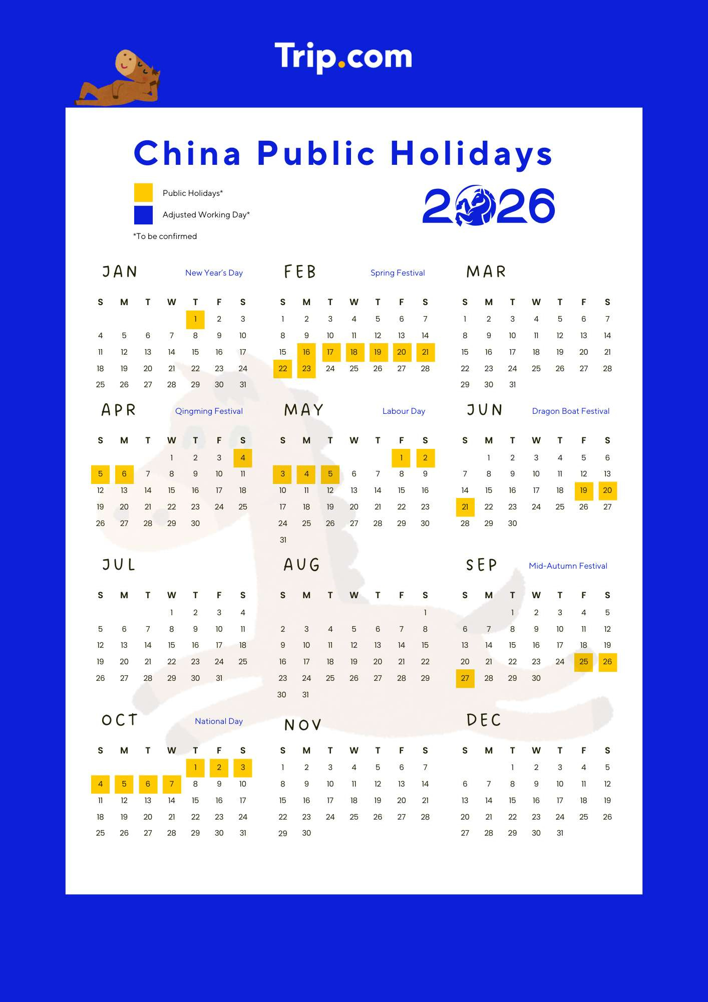 China Holidays Guide 2026: Vacation, Annual Leave &amp;amp; Holiday in Chinese Calendar 2026 with Holidays