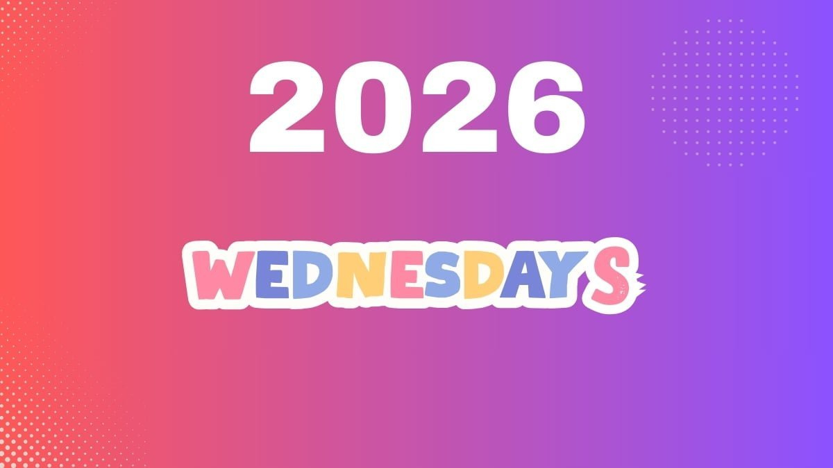 Complete List Of All Wednesdays In 2026 with regard to How Many Wednesdays Are There In 2026?