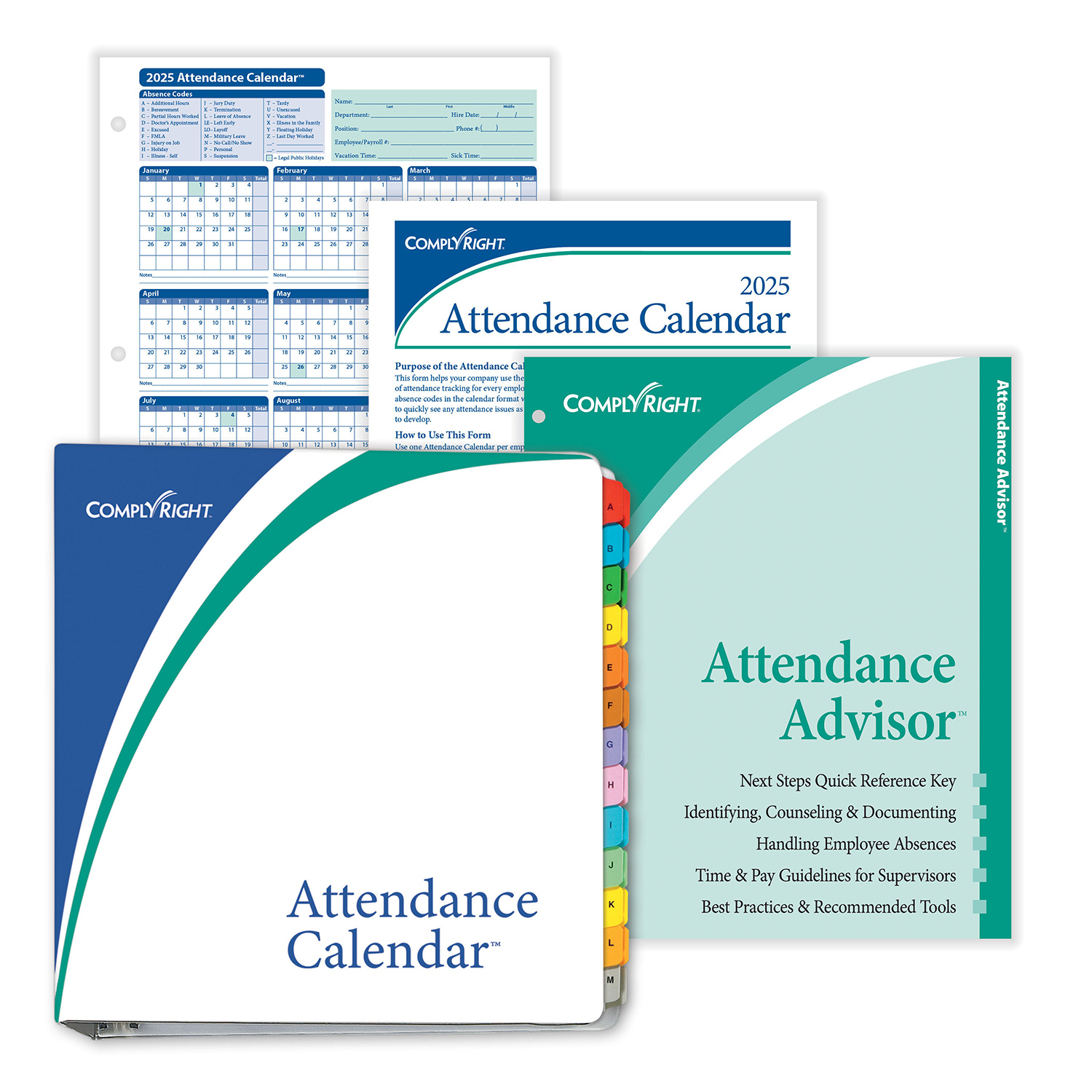 Complyrightdealer | 2026 Attendance Calendar Kit, Pack Of 200 with 2026 Attendance Calendar