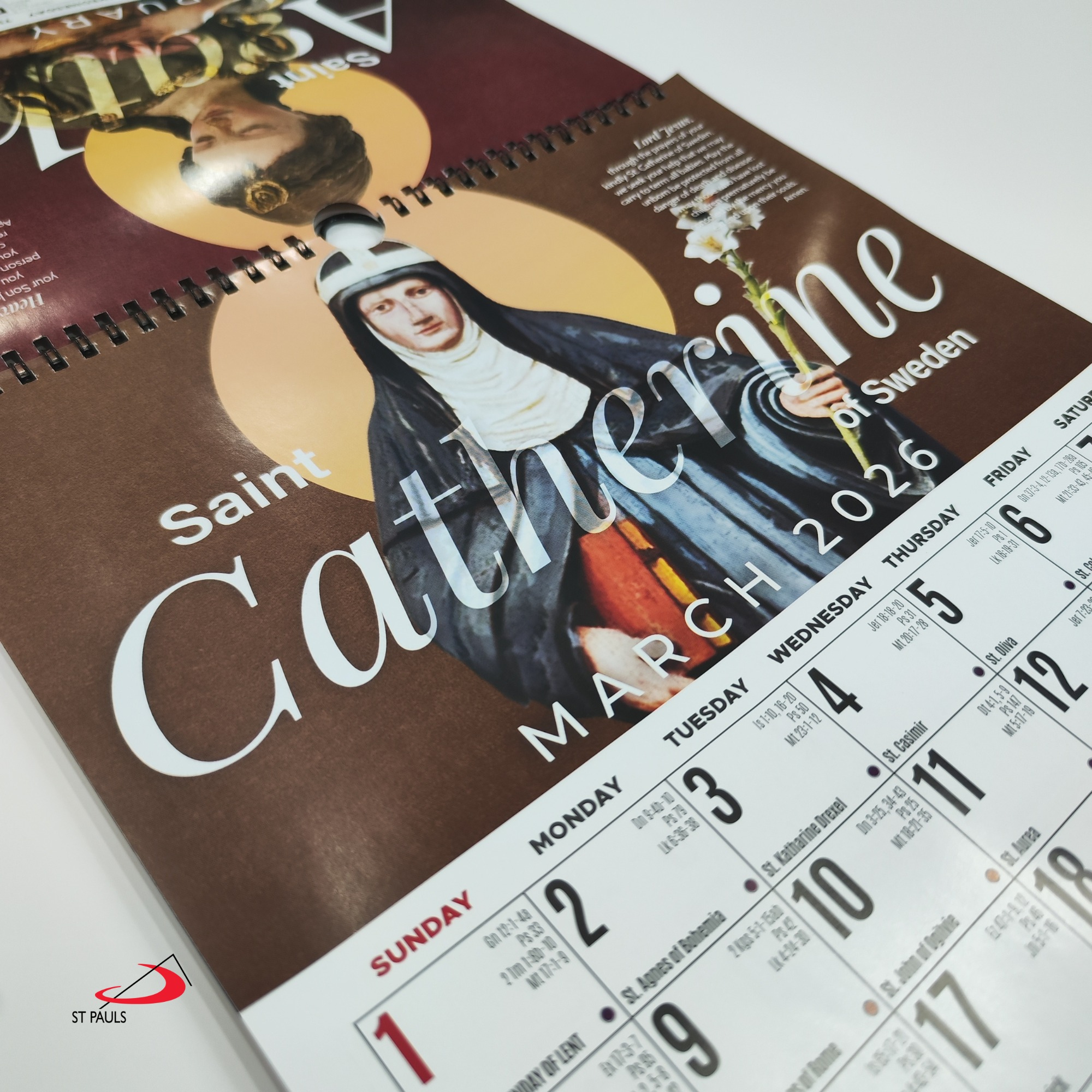Devotional Calendar 2026 for Catholic Calendar 2026 Philippines