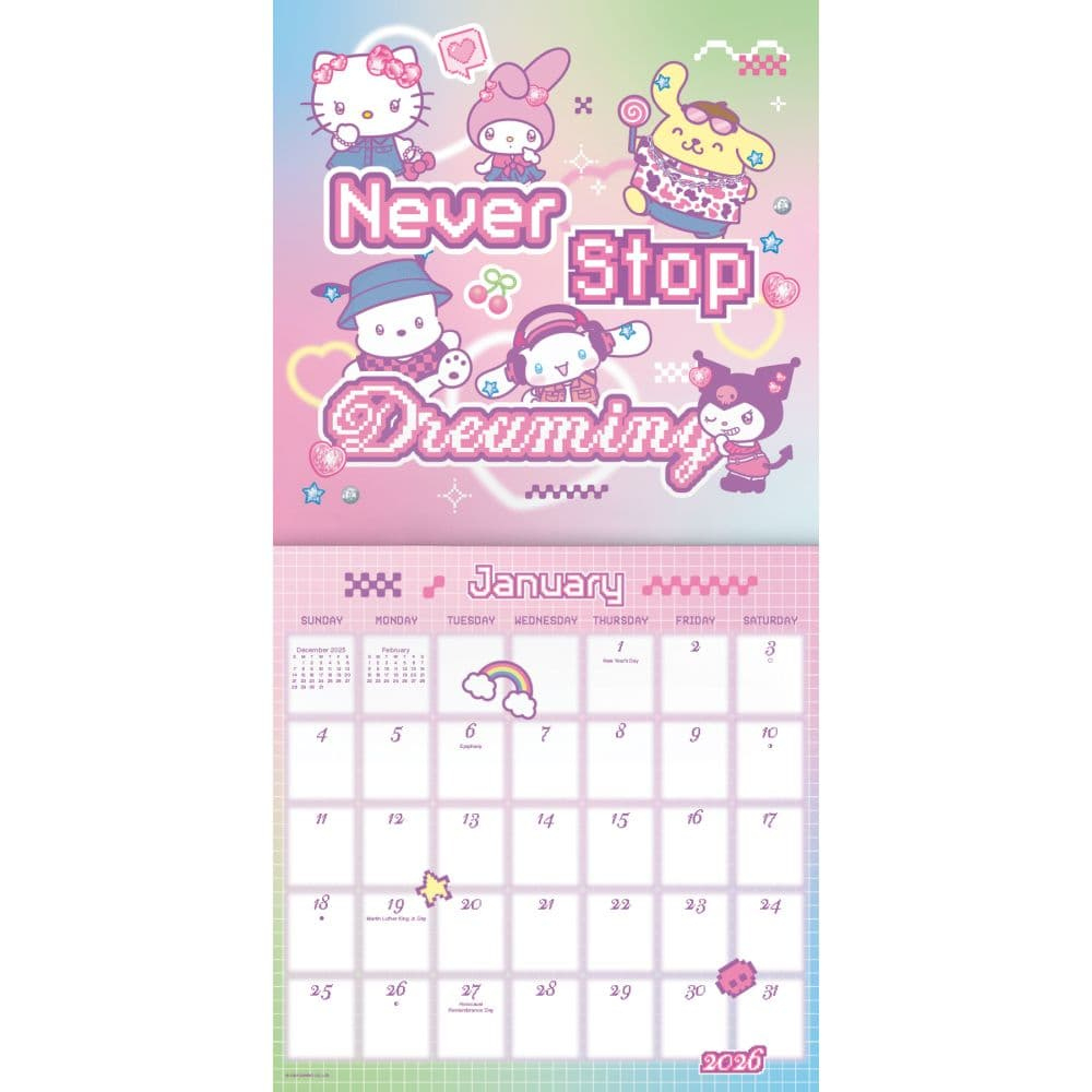 Hello Kitty 2026 Mini Wall Calendar - Calendars within Hello Kitty Calendar 2026