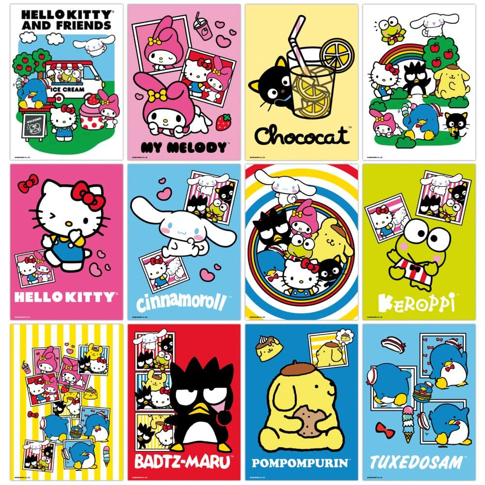 Hello Kitty And Friends 2026 Slim Wall Calendar - Calendars for Hello Kitty May Calendar 2026