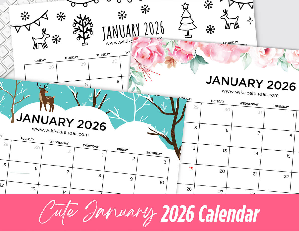 January 2026 Calendar - Printable Templates &amp;amp; More with regard to January 2026 Calendar Printable Wiki