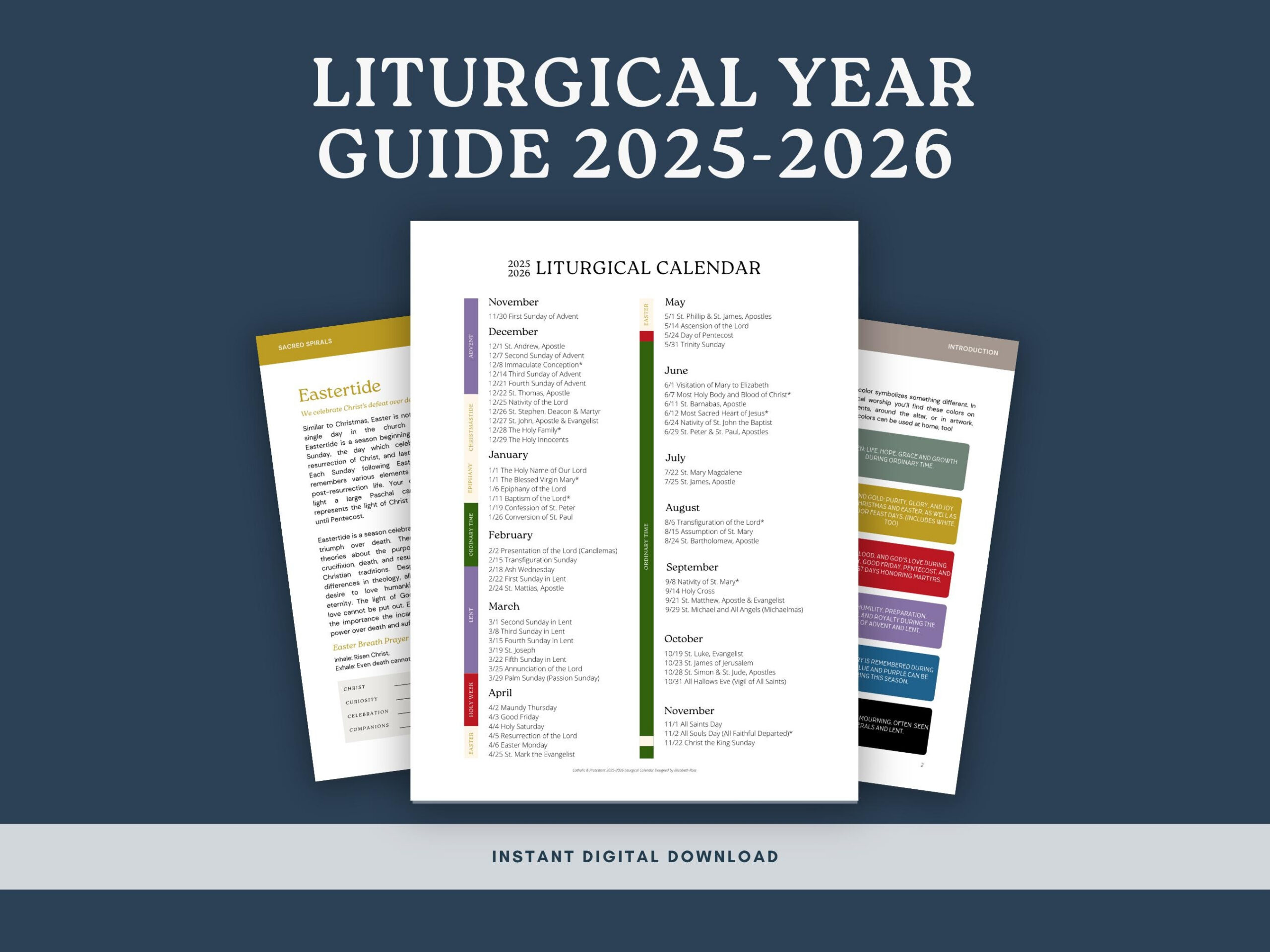 Liturgical Calendar 2025-2026: Ecumenical Church Year Guide (Pdf within Umc Liturgical Calendar 2026
