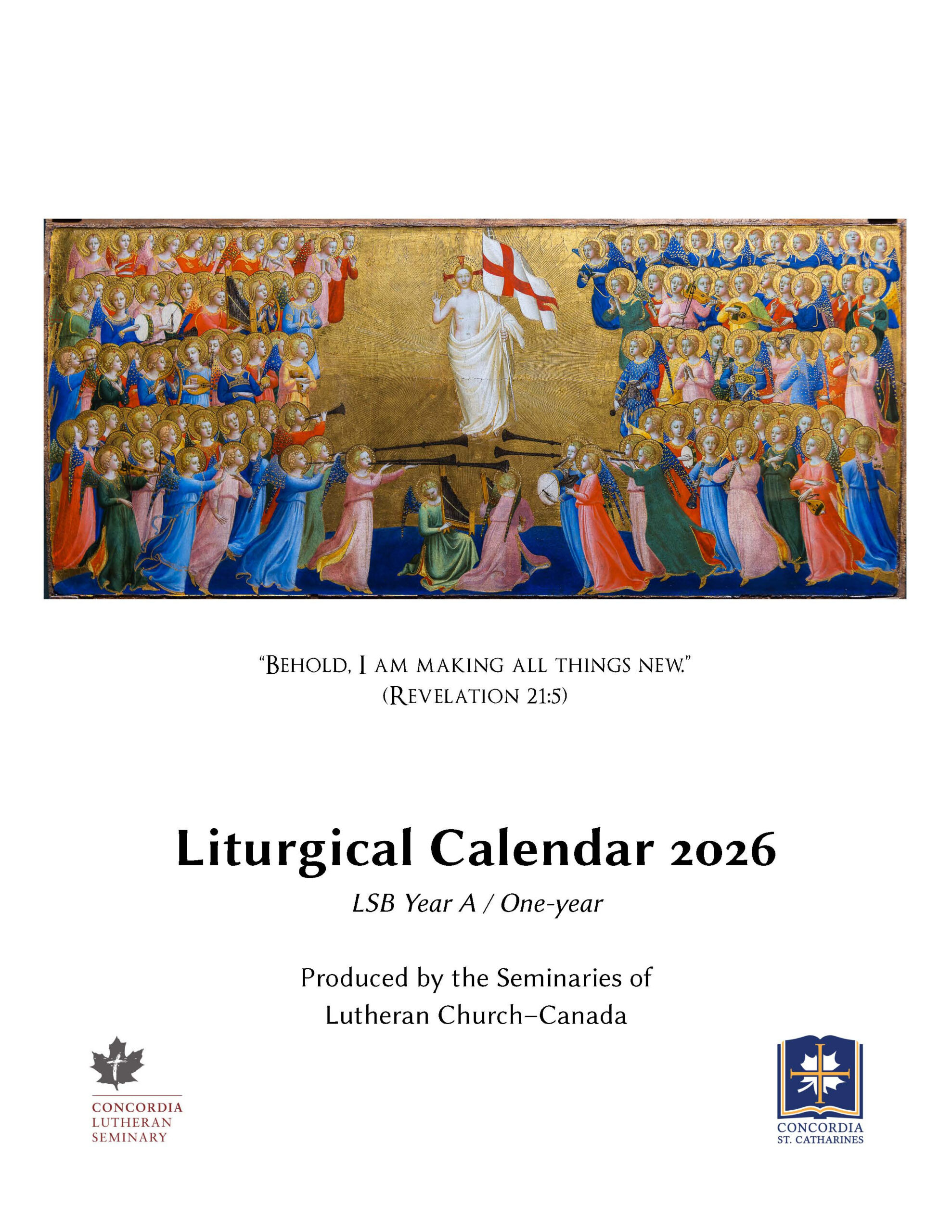 Liturgical Calendar 2026 – Concordia Lutheran Theological Seminary with Lutheran Liturgical Calendar For 2026