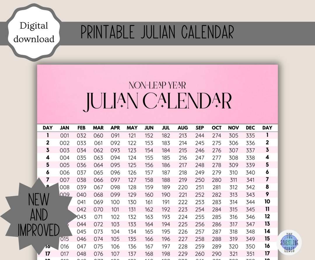 Month Julian Day Format Monthly Calendar Julian Date 310 2026 intended for 2026 Monthly Julian Calendar