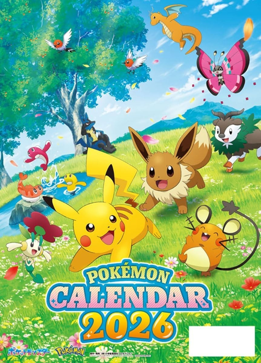 Pokémon 2026 Calendar A2 Size Japan Wall Calendar New | Ebay throughout Pokemon Calendar 2026 Events