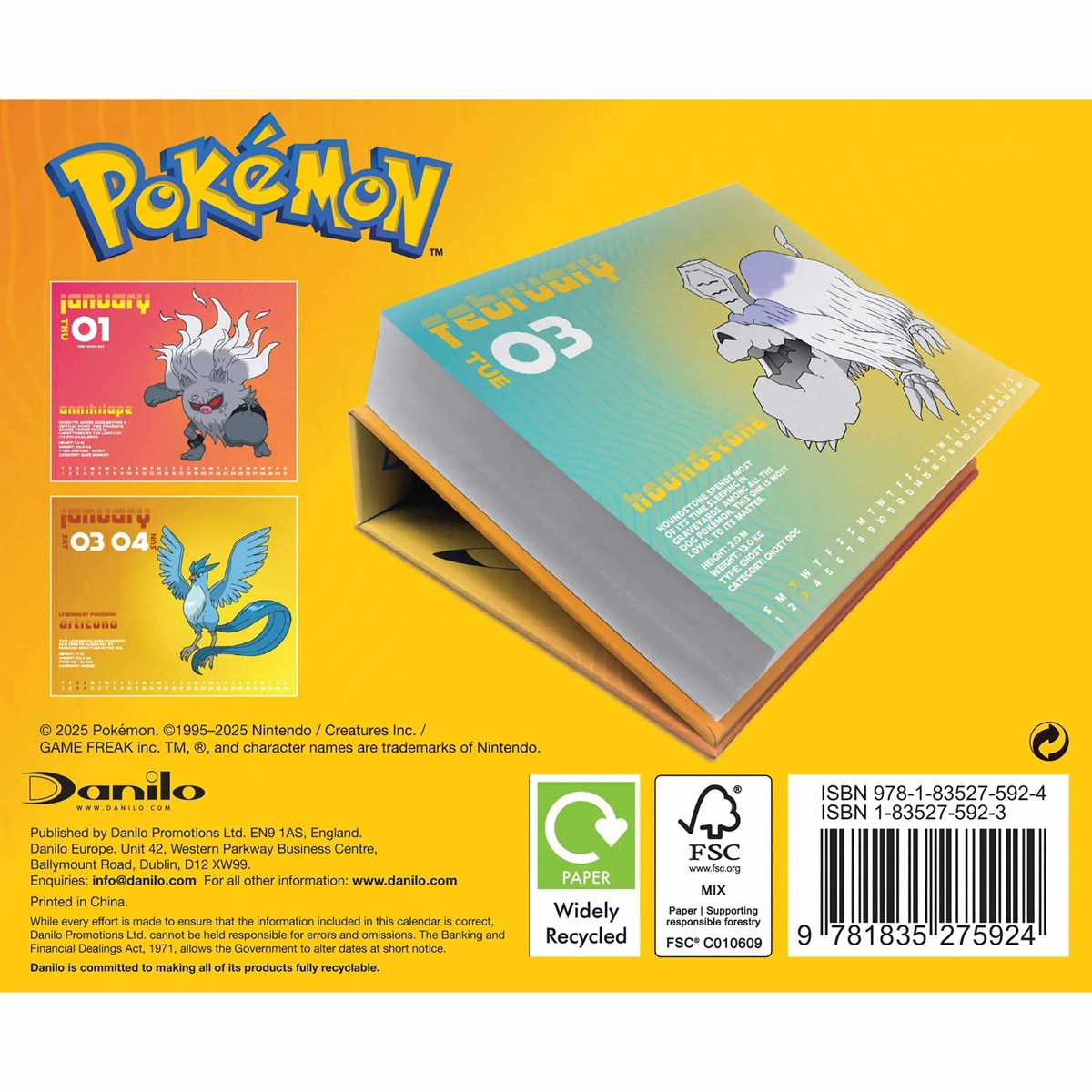 Pokemon Desk Calendar 2026 throughout Pokemon 2026 Desk Calendar