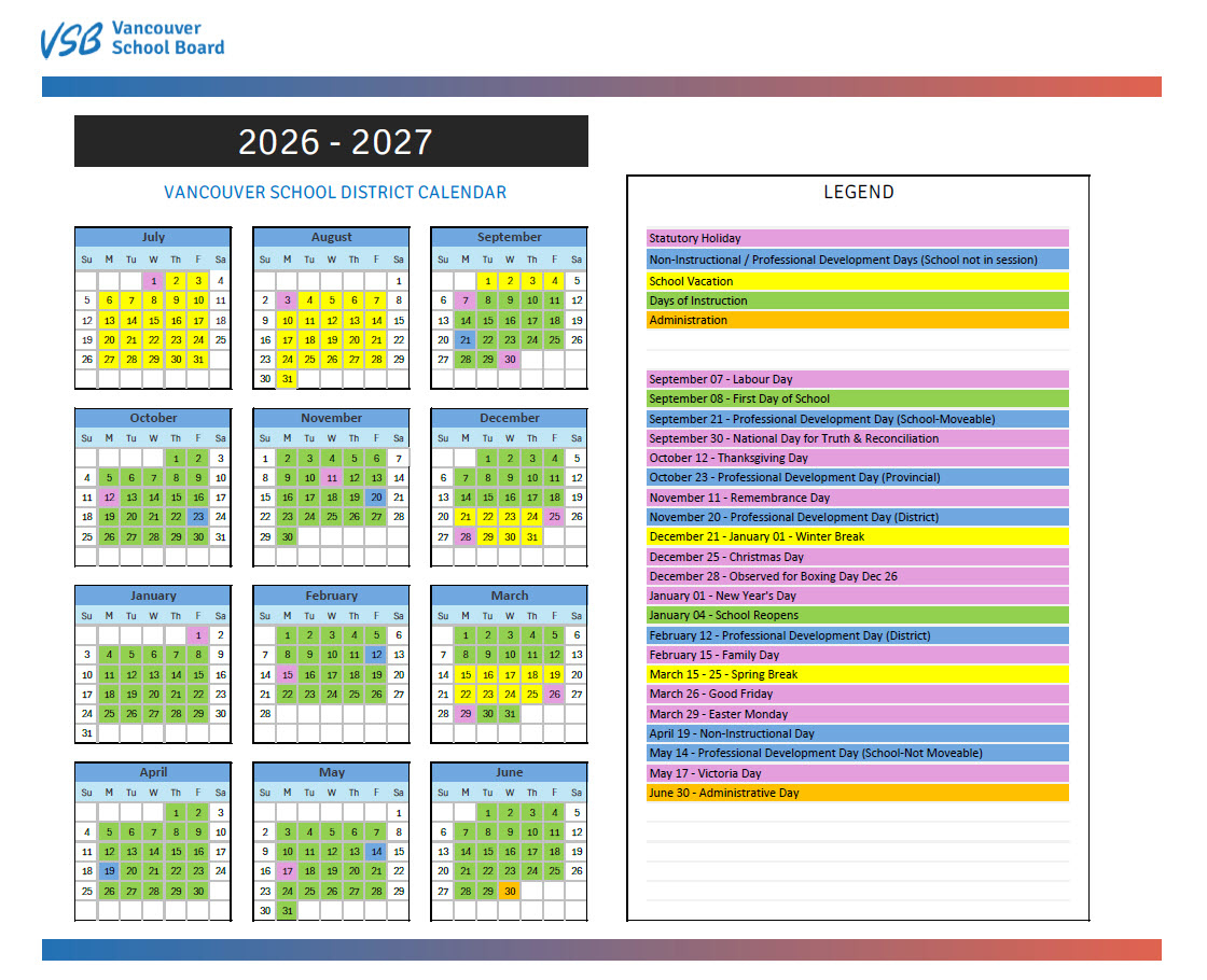 Proposed School Calendars 2026–2029 throughout Unit 5 2026 Calendar