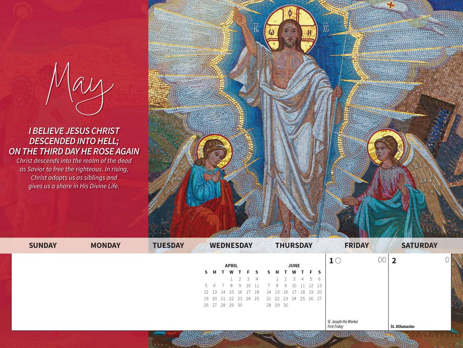The Creed - English | Blue Mound Graphics in Catholic Calendar May 2026